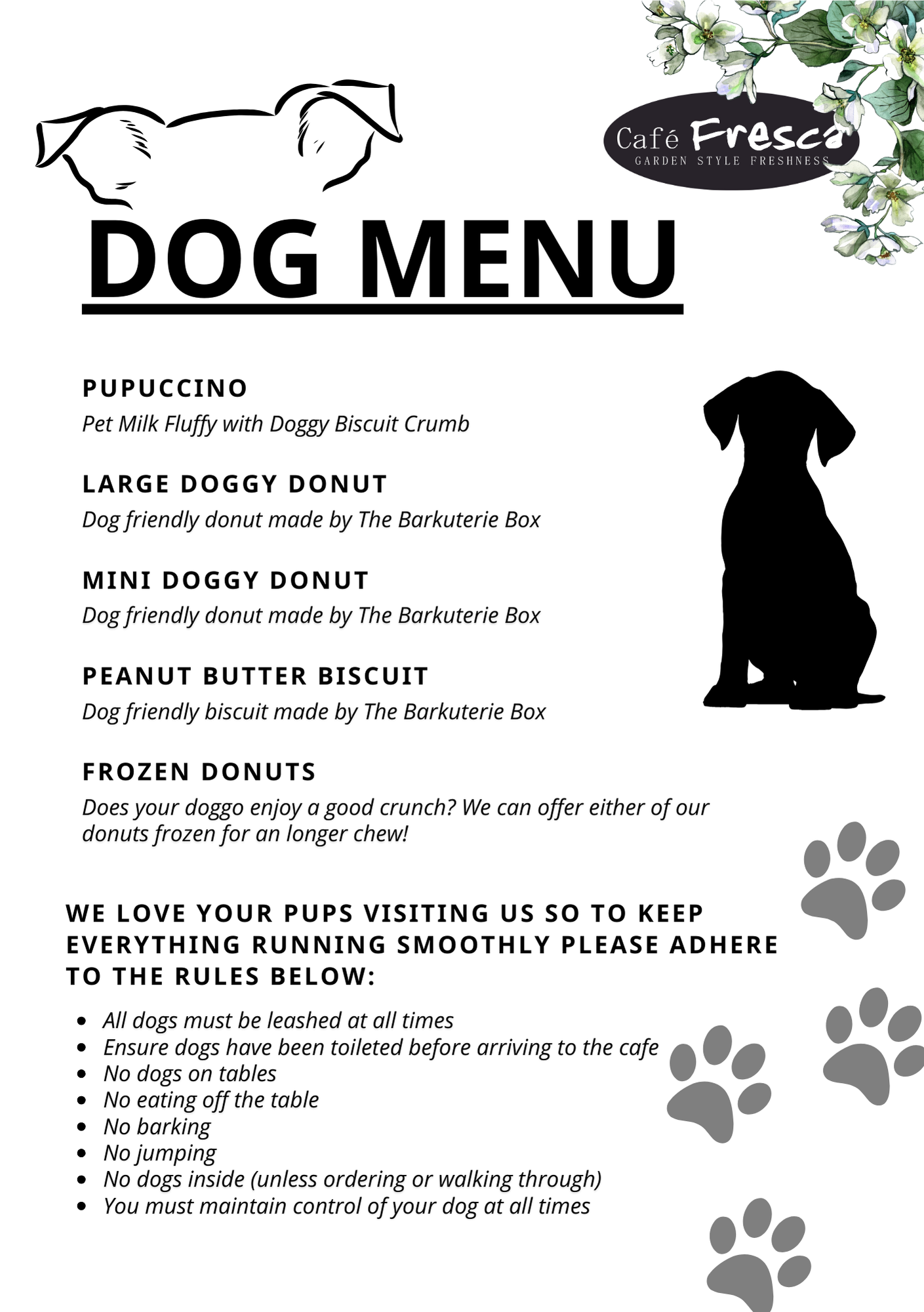 Dog Menu